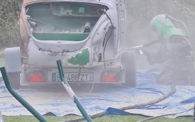 Décapage d’une coccinelle