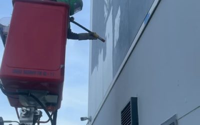 L’aérogommage :  Une nouvelle façade pour un magasin  Décathlon