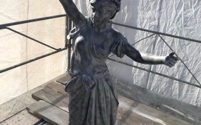 Restauration de la statue de Marianne