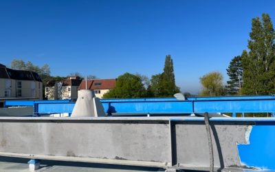 SABLAGE ET PEINTURE ANTI-CORROSION DE POUTRE FER