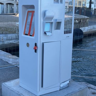 AÉROGOMMAGE & PEINTURE EPOXY BORNE ELECTRIQUE