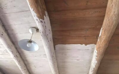 Sablage poutre bois autour de LANDOS 43340