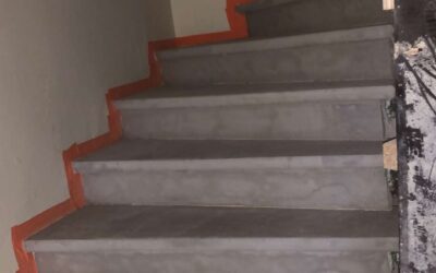 AÉROGOMMAGE ESCALIER EN PIERRE