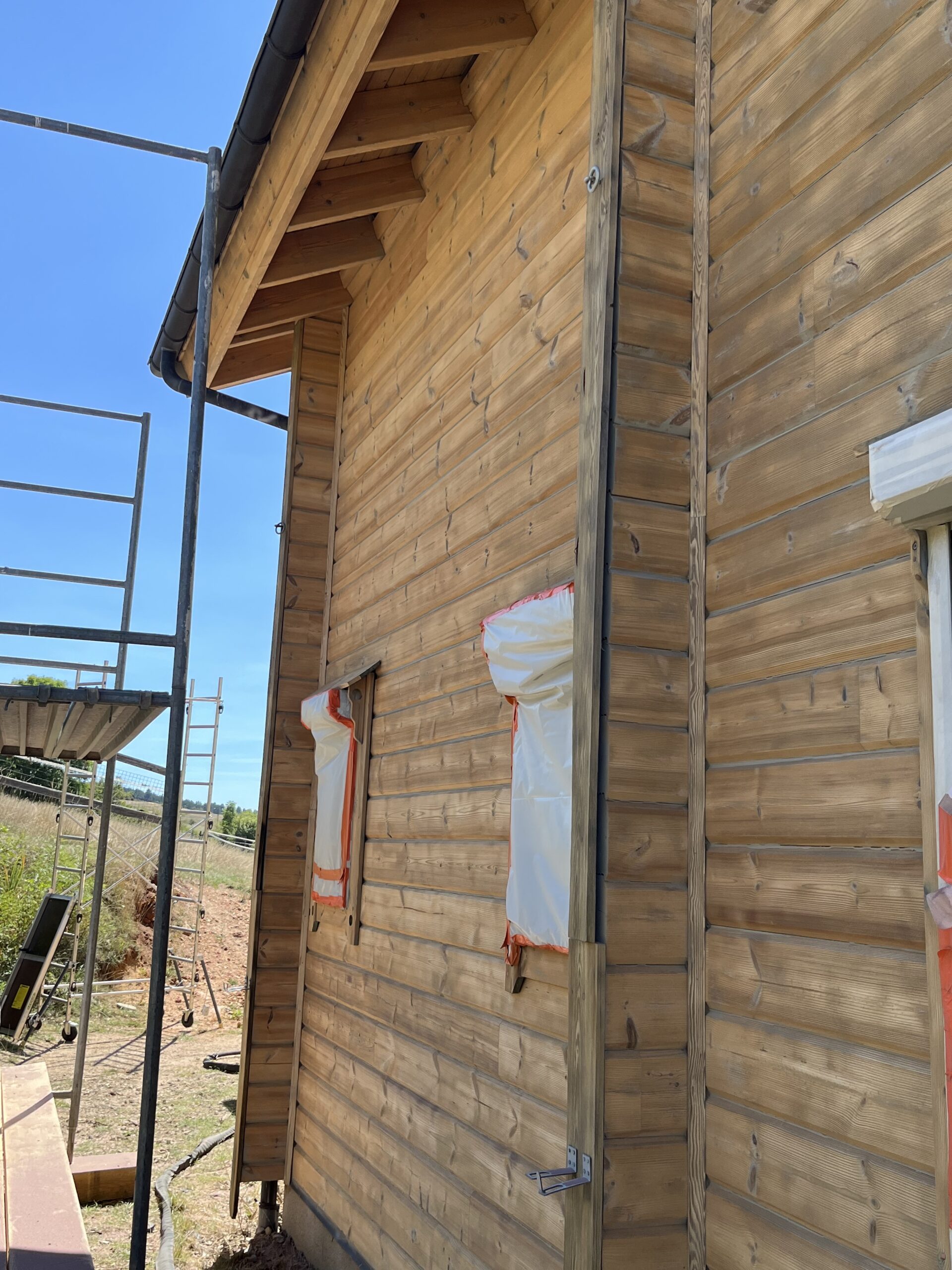 Décapage chalet bois