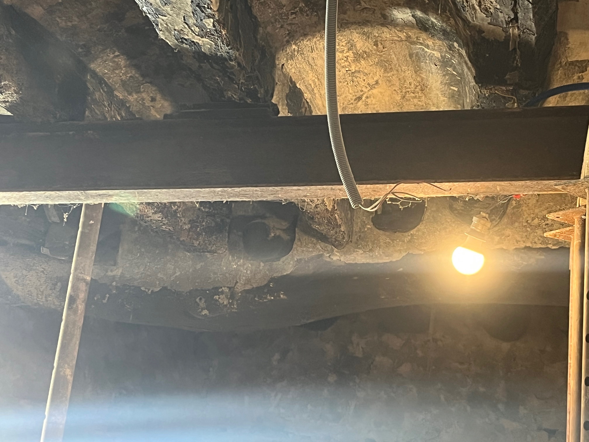 traitement des bois par bûchage et sablage du bois après incendie