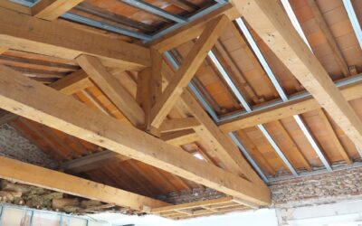 AÉROGOMMAGE DE POUTRE BOIS A PERPIGNAN